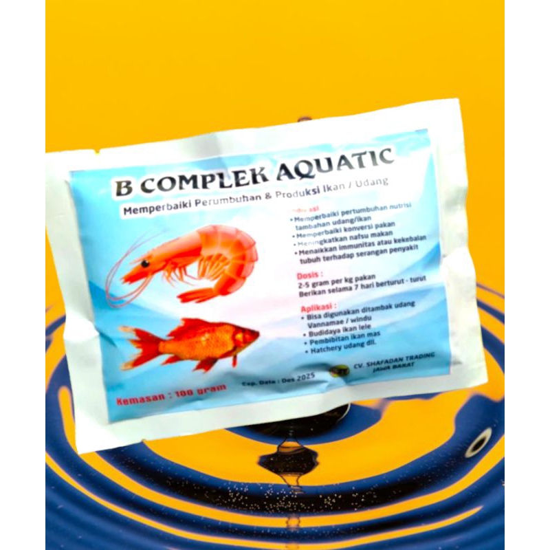 Vitamin Ikan Lele Nila Mas Patin Bandeng VITAMIN B KOMPLEK 100 Gr