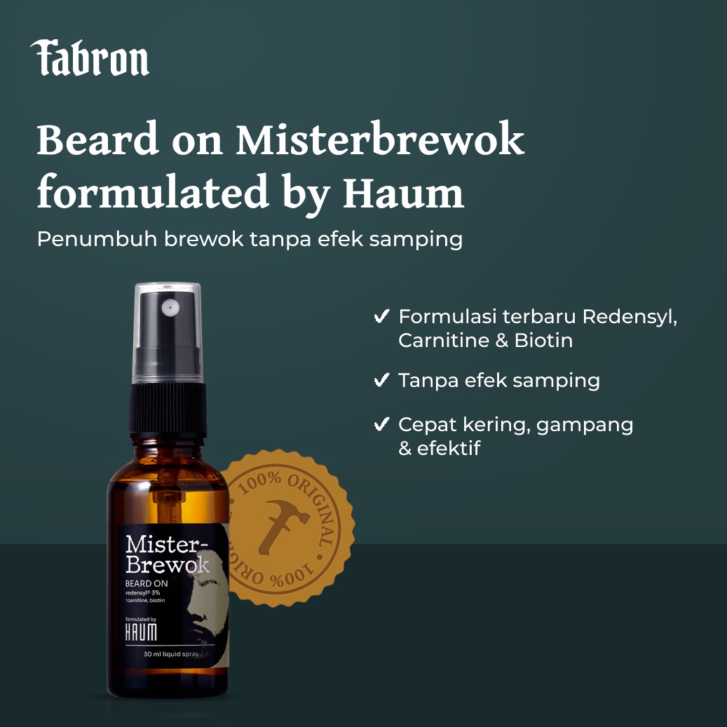 CNK353  MisterBrewok Beard On  Penumbuh Brewok dengan LCLT