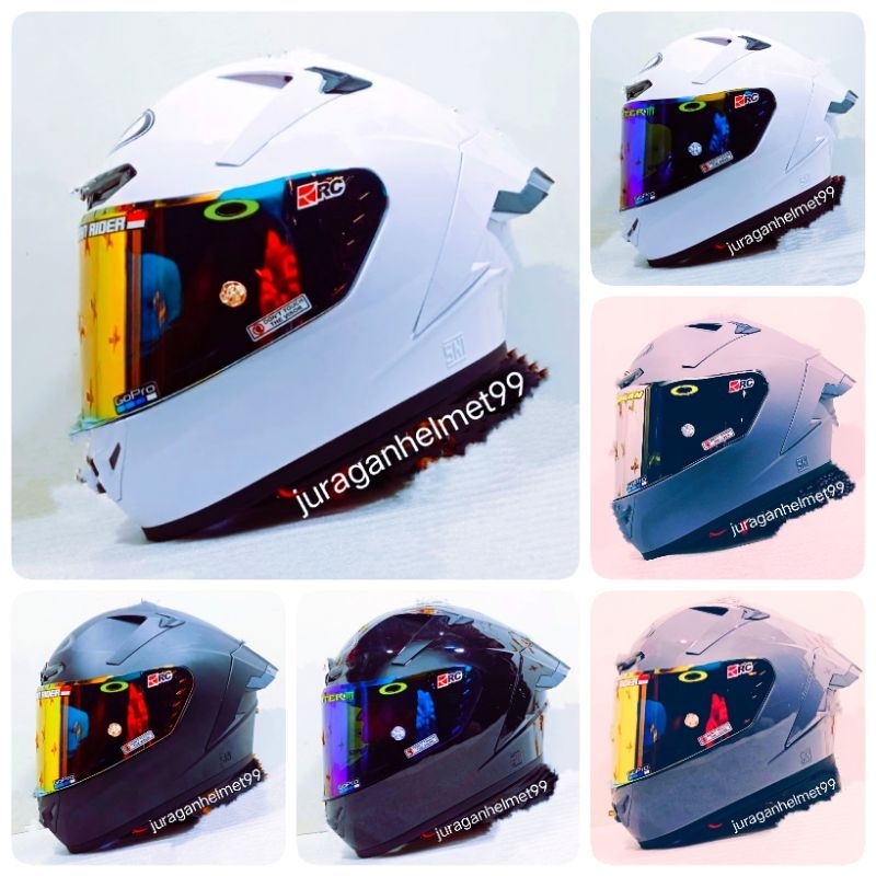 Helm Full Face Alv Genesis Paket Ganteng Iridium
