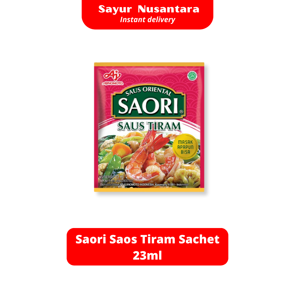 

Saori Saos Tiram Sachet 23ml - Sayur Nusantara