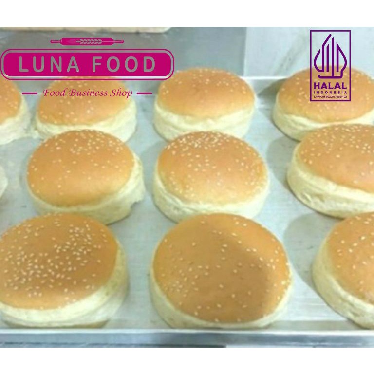 

UMC976 PREMIUM kualitas Hotel Roti Burger Wijen 1cm isi 1pcs