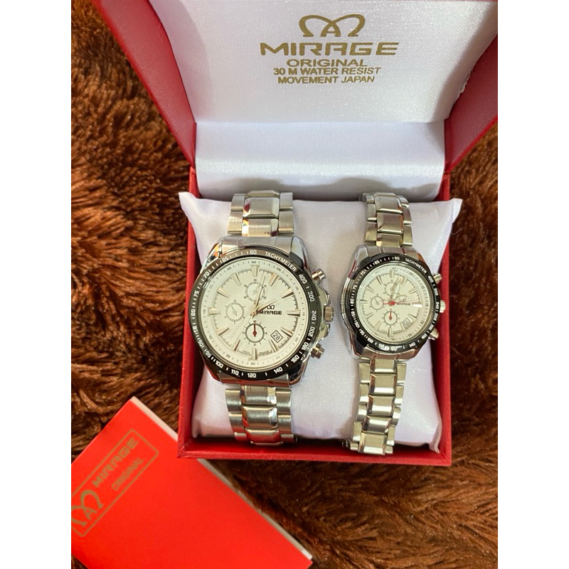 Jam Pria Mirage Couple Original Water Resist Dan Stainless Steel