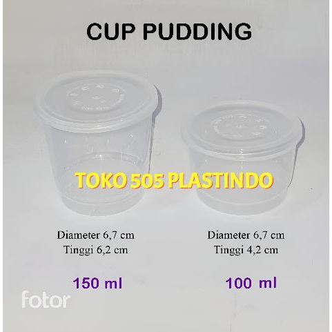 Thinwall DM CUP Pudding mini Thinwall CUP PUDING cup saos Thinwall 100ml 150ml isi 25set CUP SAMBEL 