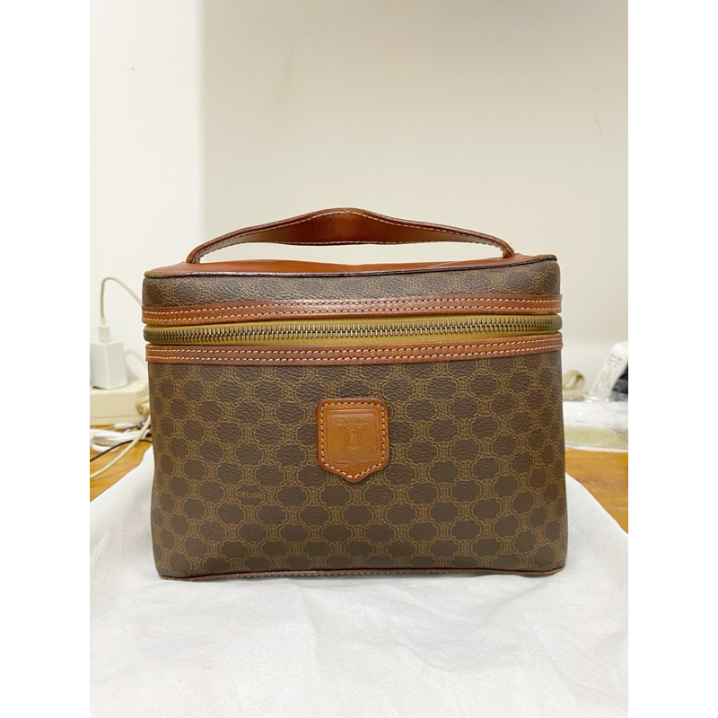Celine macadam vanity bag vintage Auth