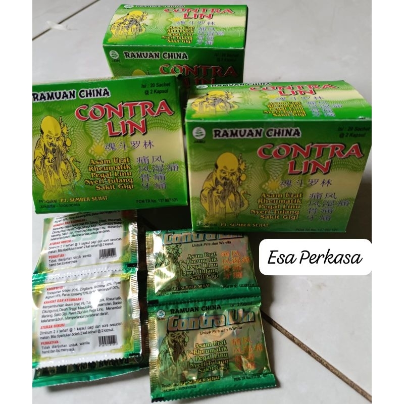 

Kapsul Asam urat Contralin Original Kemasan baru