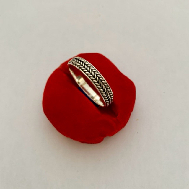 Cincin Perak Bakar 925 - Unisex - Kode C2