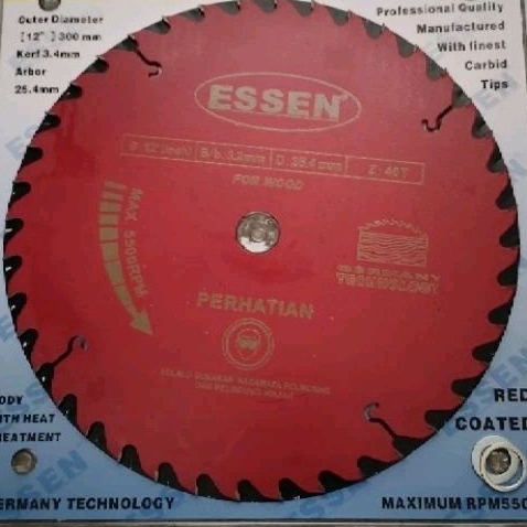 mata circular Saw TCT 12"  x 40T ESSEN