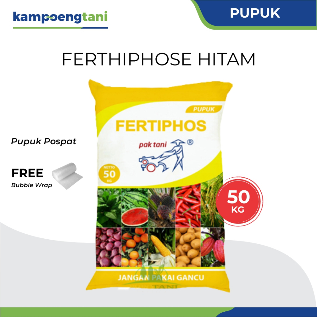 Kampoeng Tani - Pupuk Fertiphos Hitam Pak Tani 50 kg