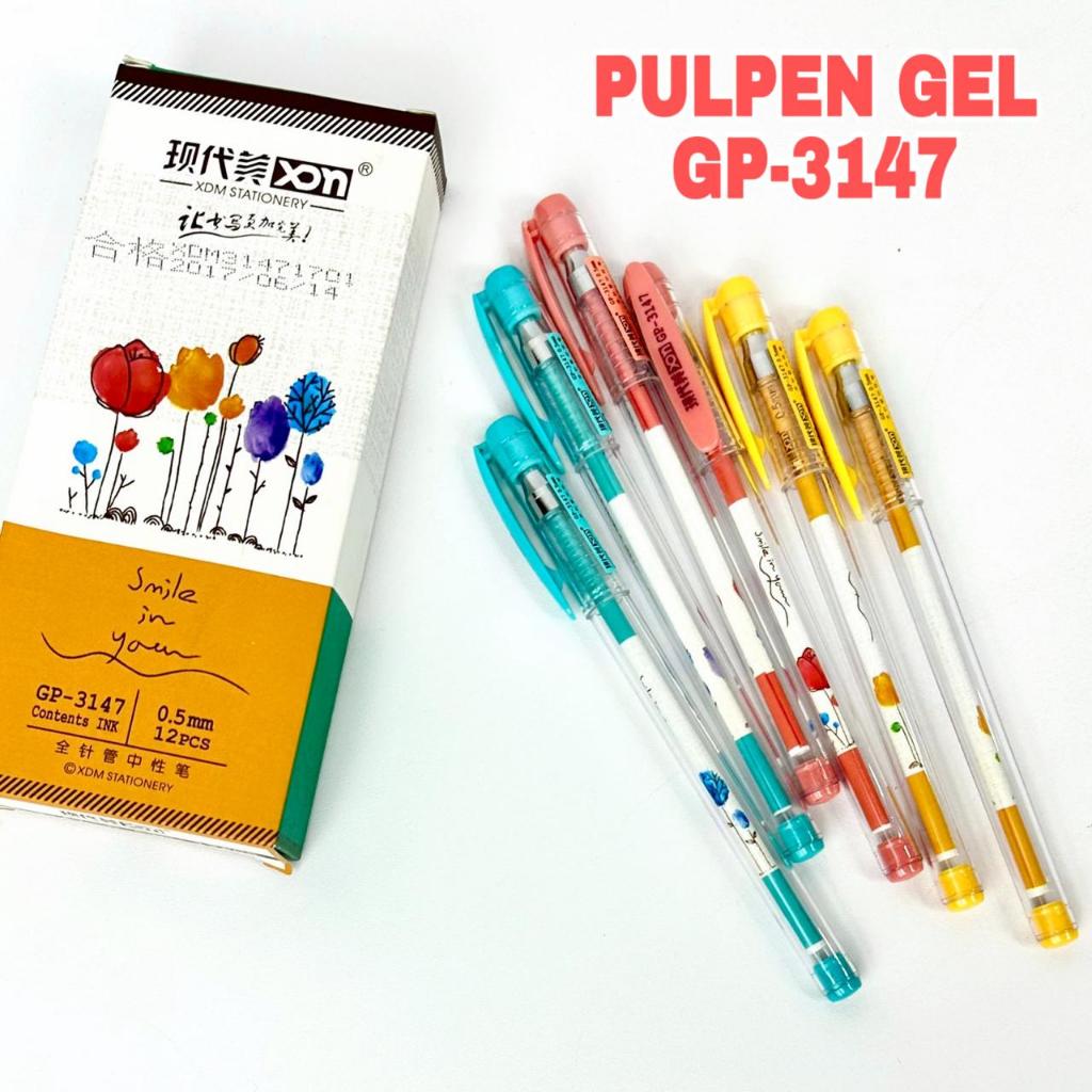 

BOS Pen Gel 0.5mm XDM GP3147&3148/ Pulpen Tinta/ Pena/ Balpoint Tulis