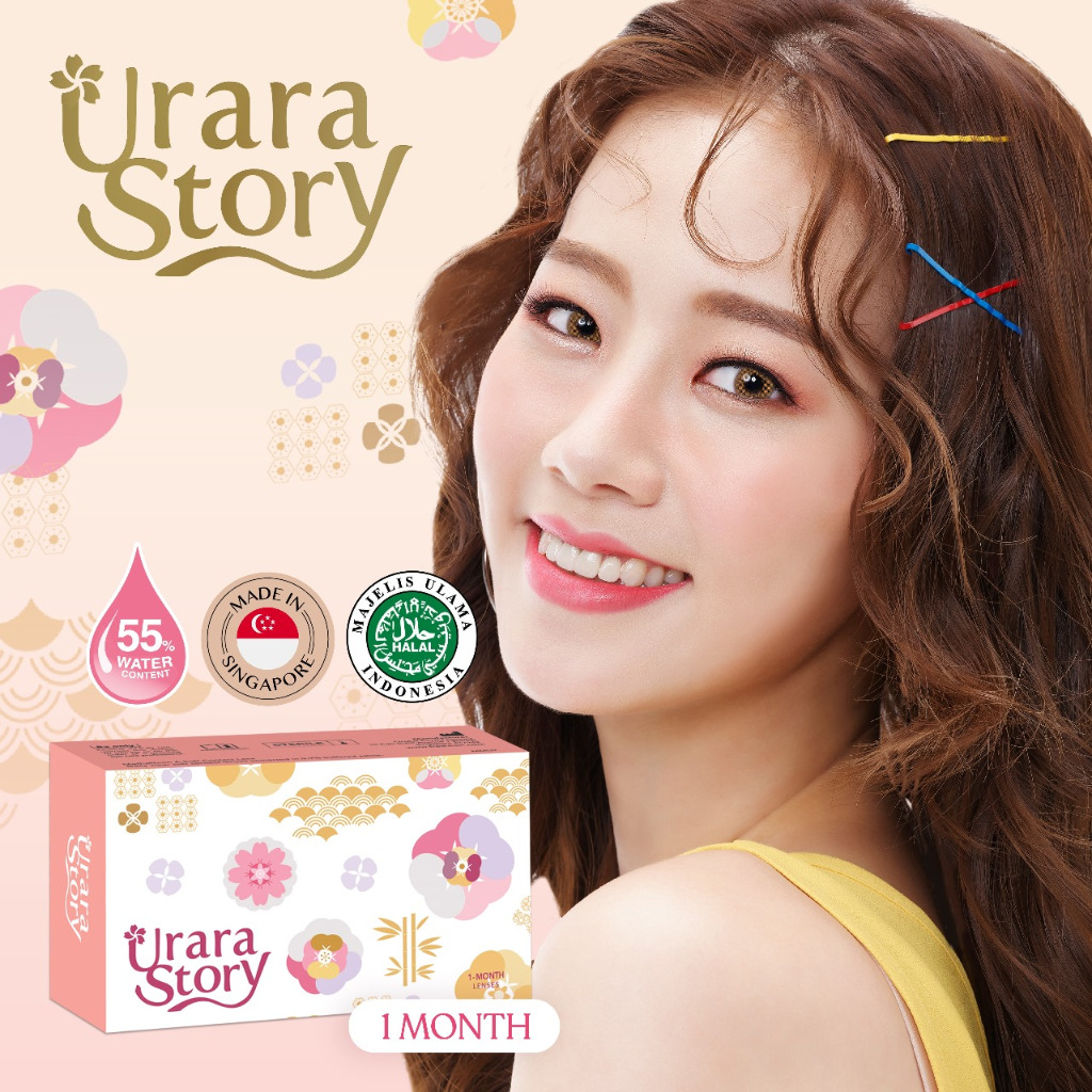 Softlens Freshkon Urara Story Untuk Mata Sensitive Normal Dia 14.2mm