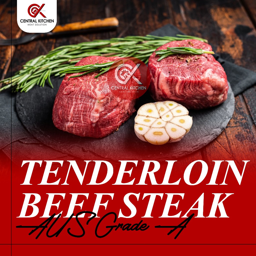 

Daging Sapi Impor AUS Tenderloin Steak Grade A 400gr