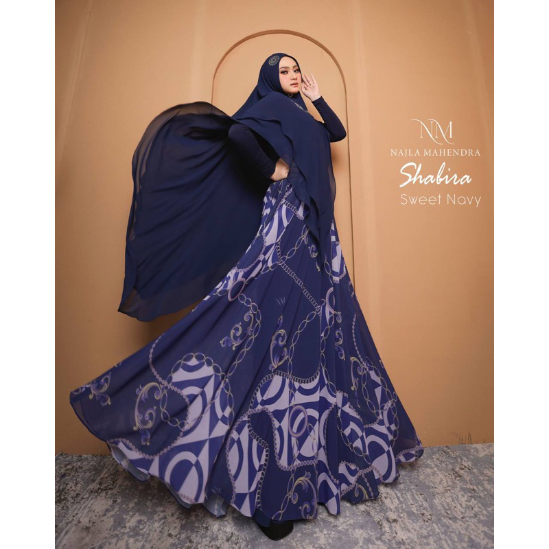 NAJLA MAHENDRA SHABIRA SET KHIMAR SERIES|ALLSIZE JAWHARA SYARI CM