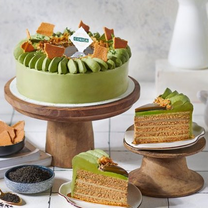 

Hojicha Cake - Cake Whole - Corica Pastries