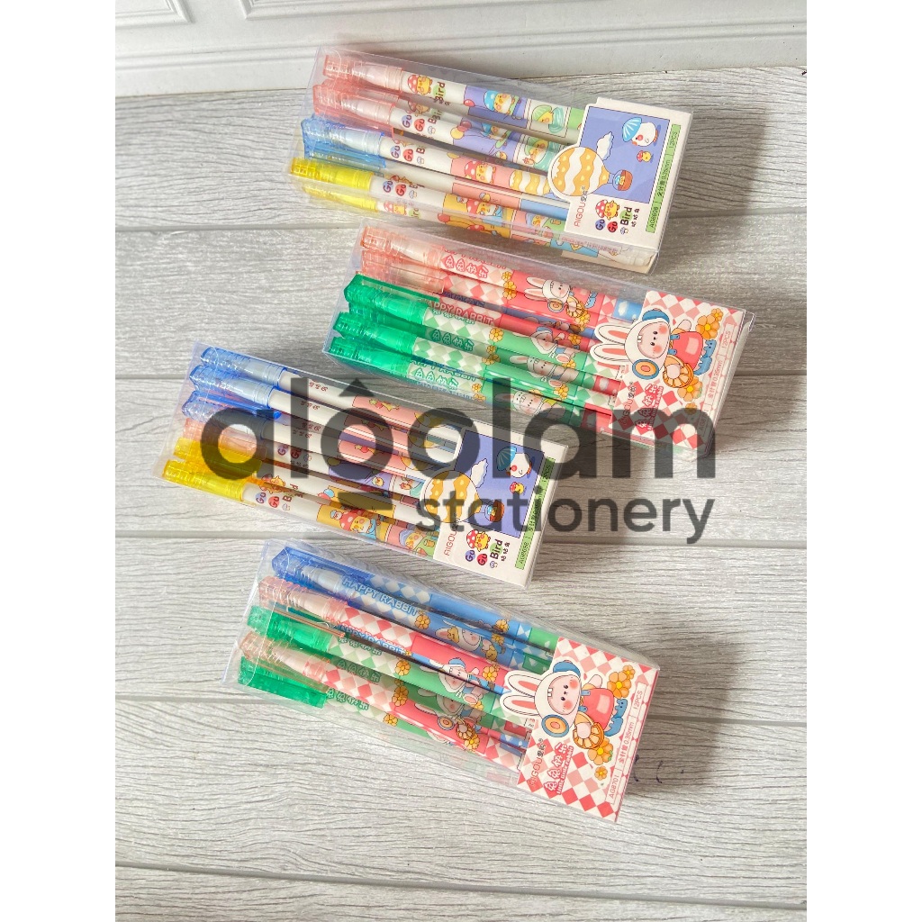 

SELUSIN ( 12 PCS ) Pulpen Karakter Lucu Aigou Gel Pen Karakter Lucu Aigou