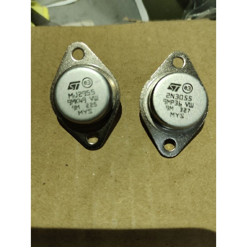 Transistor jengkol MJ2955 2N3055 ST set MJ 2955 2N 3055
