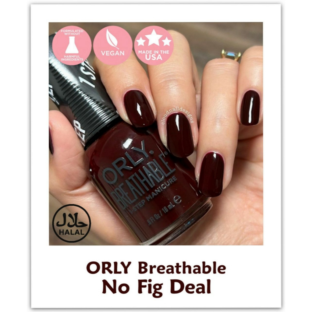 ORLY BREATHABLE - No Fig Deal - Kutek Halal - Halal Nail Polish - Wudhu Friendly Nail Polish ( ORLY 