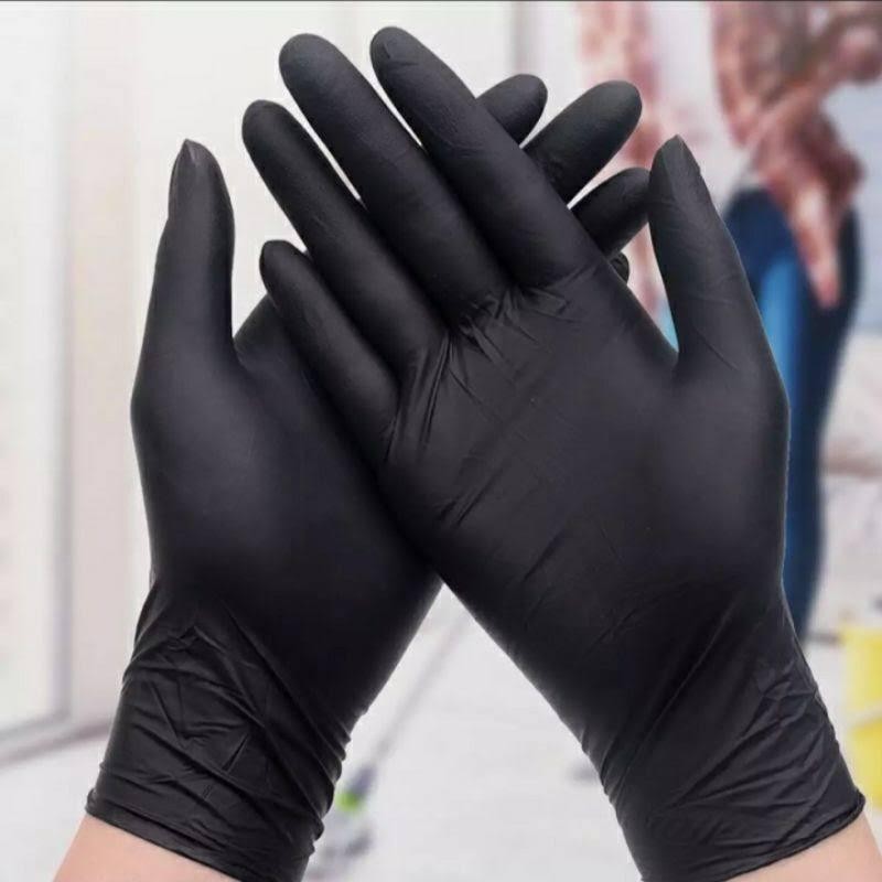 Sarung Tangan Karet Nitrile Detailing/Disposable Black Nitrile Gloves