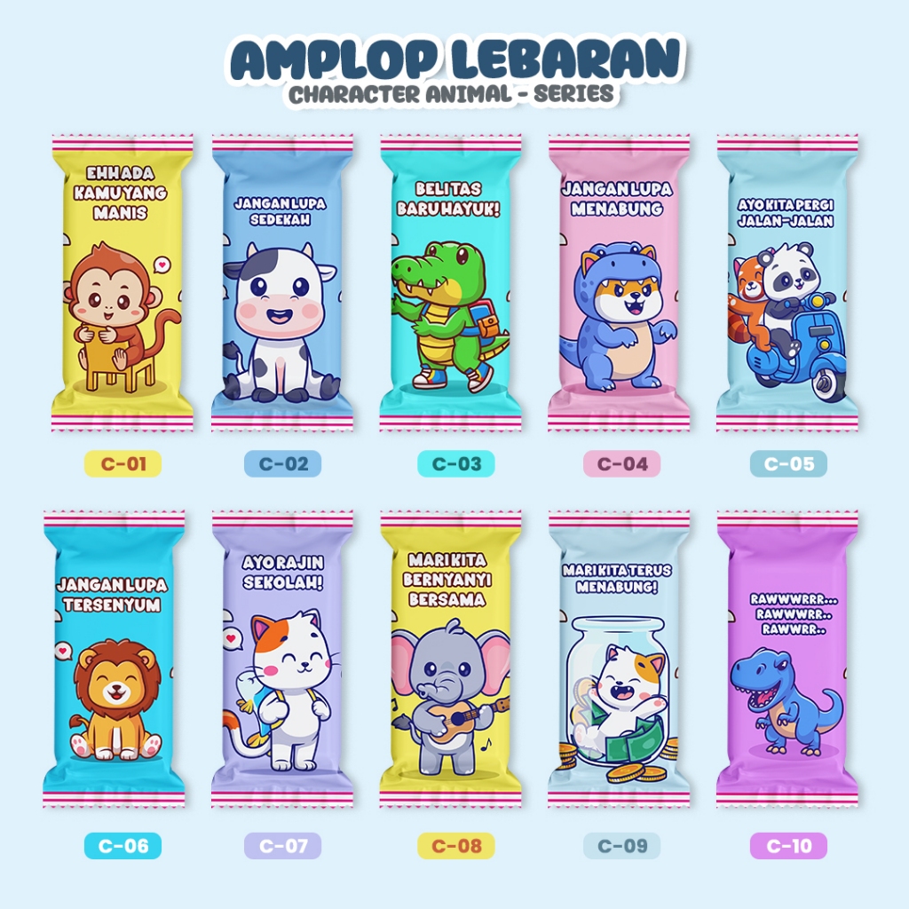 

Amplop Lebaran Bervariasi - Amplop lebaran permen Min 10 Pcs