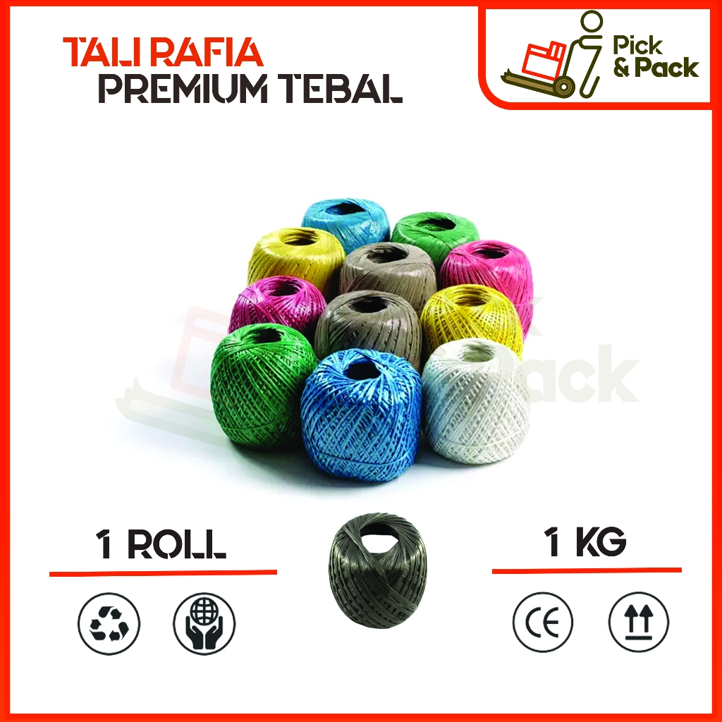 

TALI | Tali Plastik Hitam - Tali Rafia - Tali Hitam / TALI RAFIA HITAM 1 KG / TALI RAFIA 1KG TEBAL / TALI RAFIA 1KG