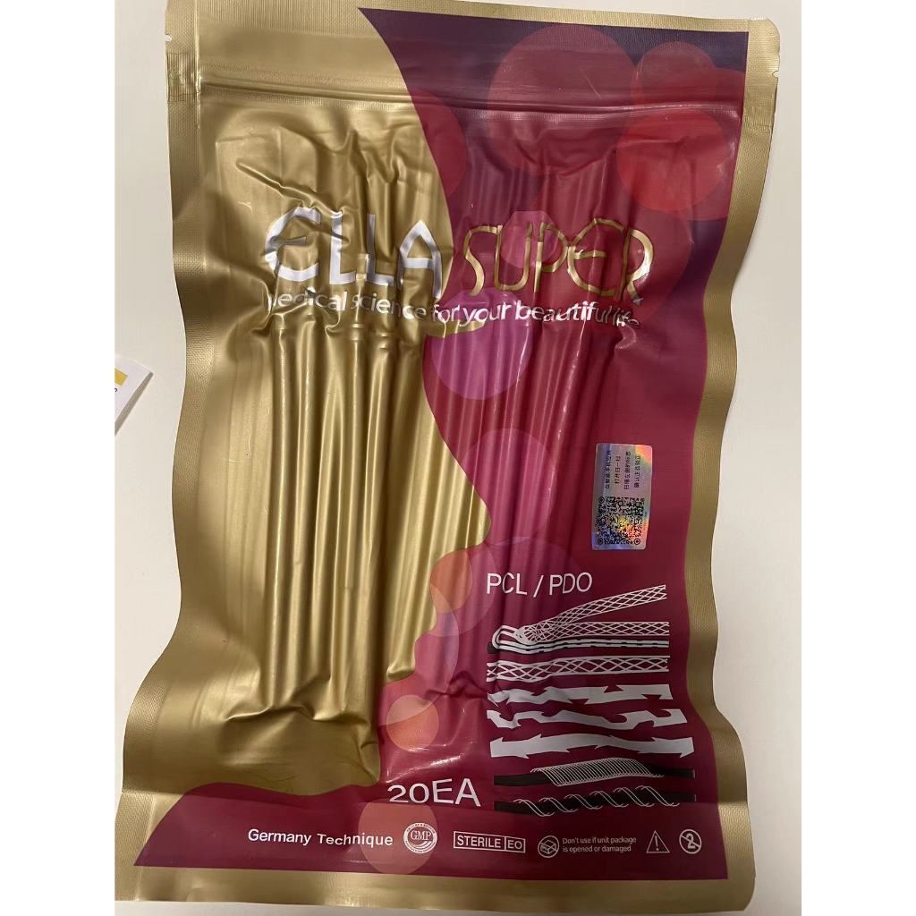 EllaFace Thread lift / PDO / PCL Tanam Benang Wajah / Ecer Original18g- 100(20Pcs)