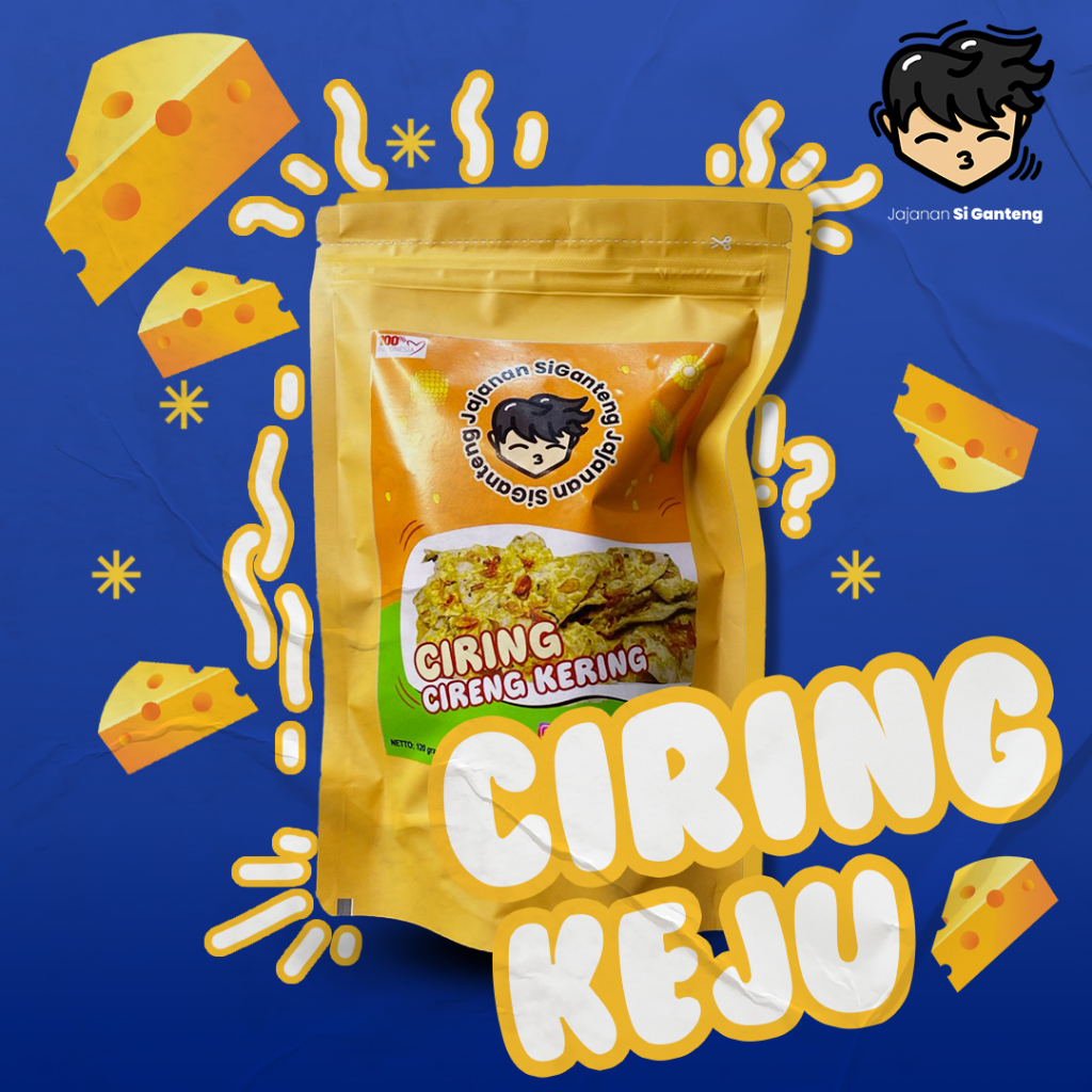 

cireng kering (ciring) cemilan jajanan si ganteng rasa keju