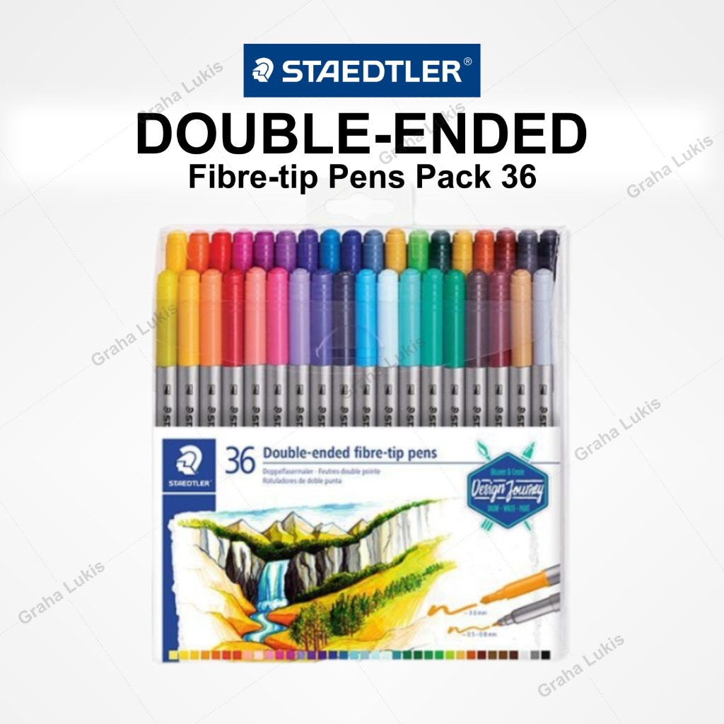 

Staedtler Double Ended Fibre Tip Pen Set 36