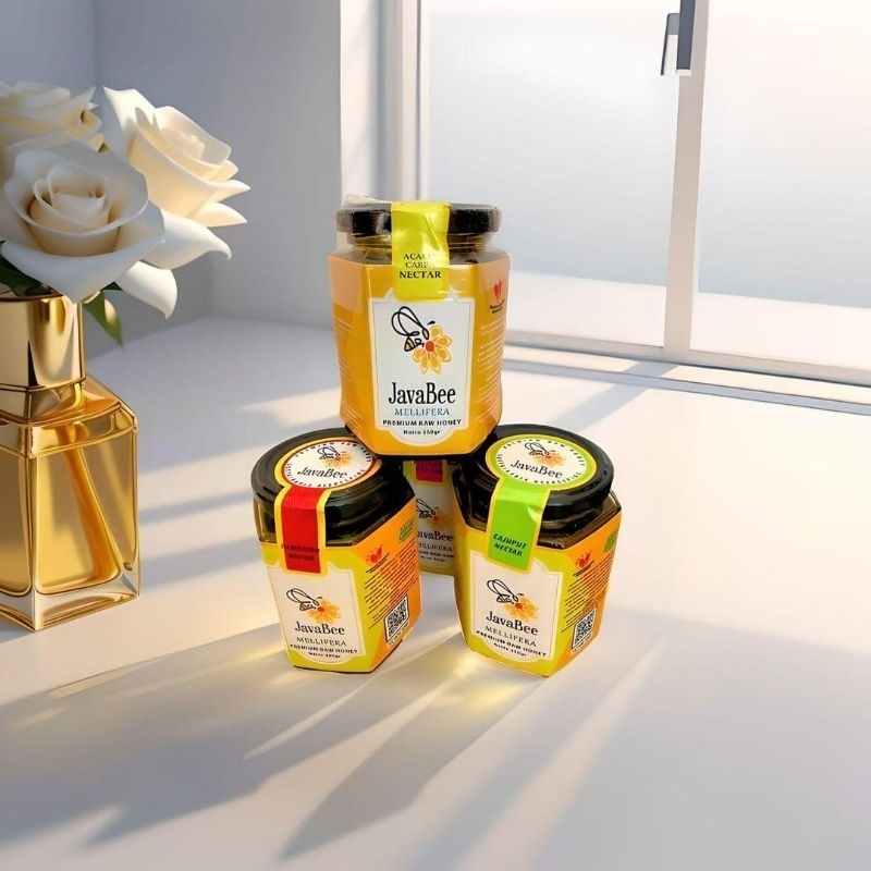 

Madu Asli Premium Melifera Raw Honey 350 gram - Glass