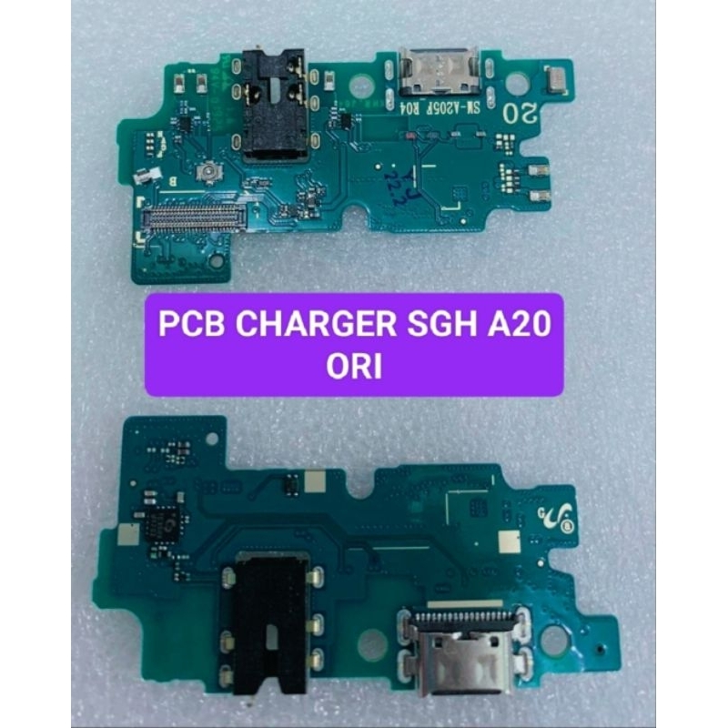 PCB CHARGER CONEKTOR CHARGER PAPAN CHARGER ORISINIL SAMSUNG A20 FULL IC+ MIC