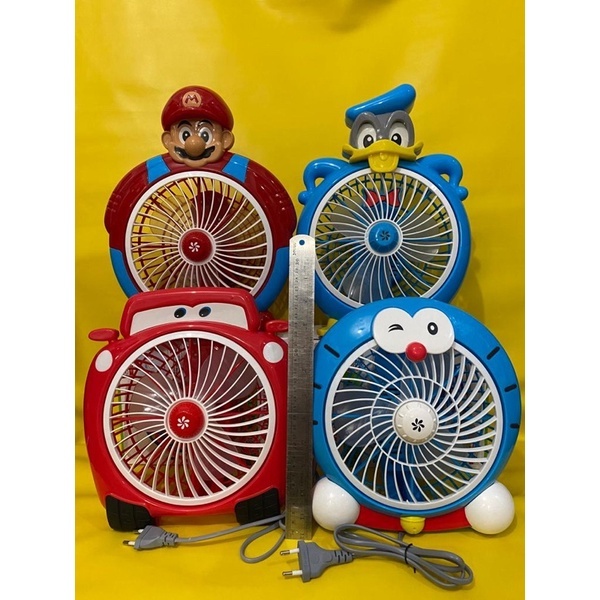 kipas angin karakter wellhome / kipas angin portable kecil unik / kipas angin meja karakter