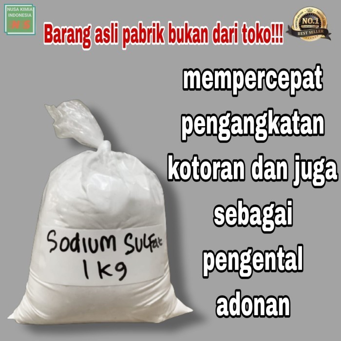 Sodium Sulfat 1 KG / Sodium Sulphate/ Na2SO4