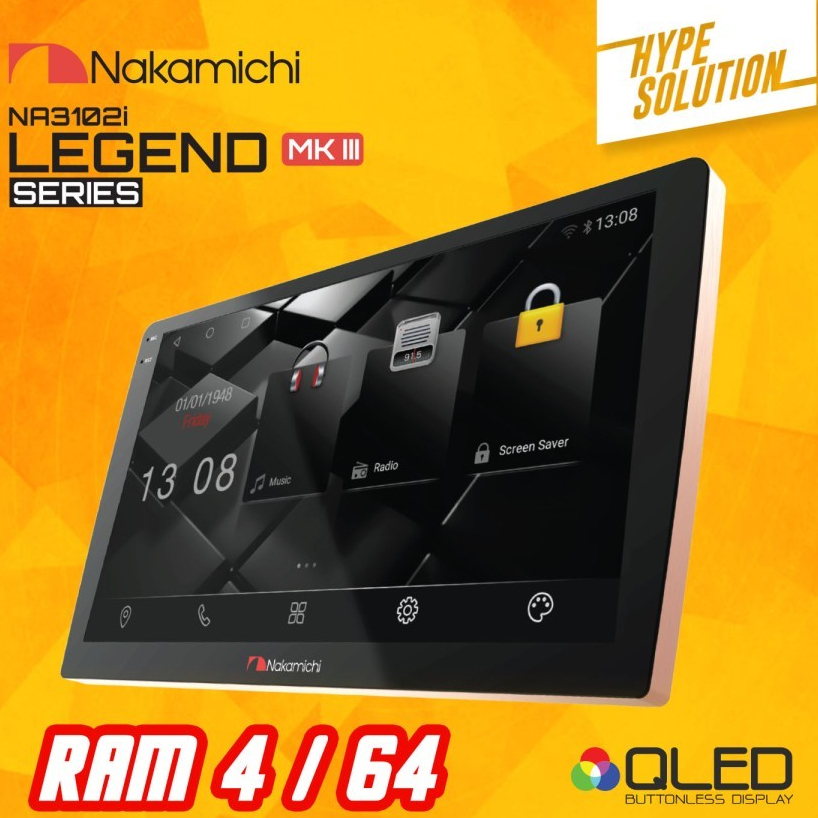 Headunit Nakamichi Legend series MK3 Ram4/64GB NA3102i Android