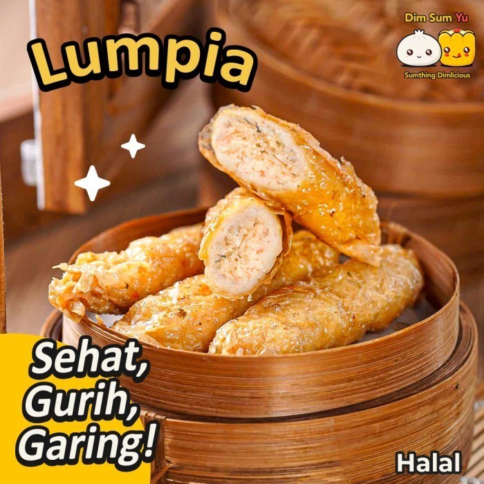 

MURAH !! Lumpia Ayam Udang Spring Roll Garing Gurih Dim Sum