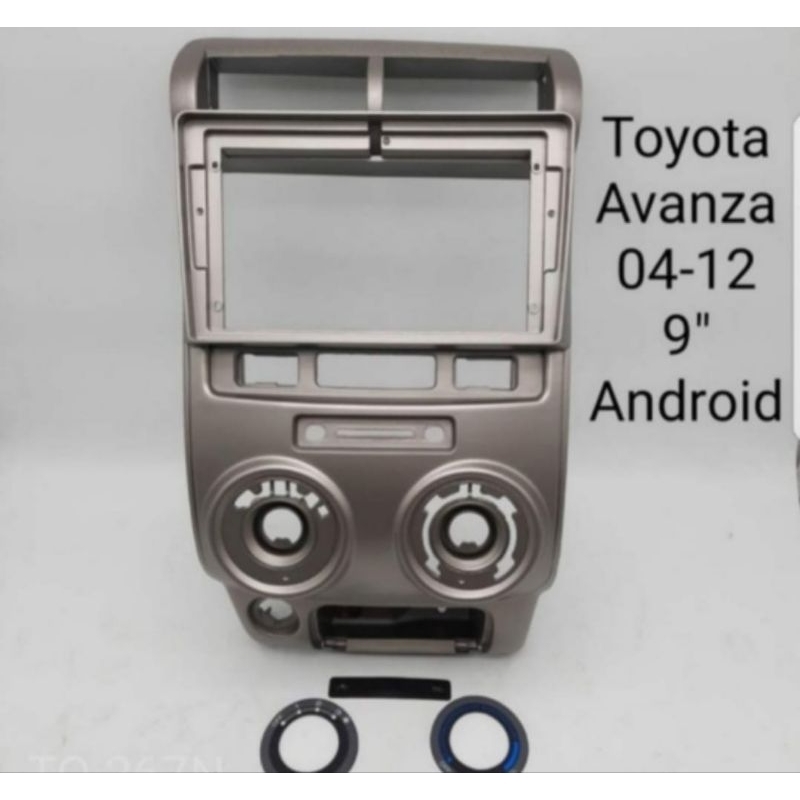 frame head unit android 9 inch mobil avanza xenia 2004-2010