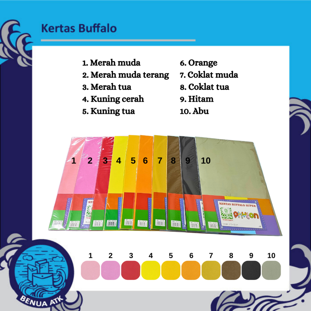 

Kertas Buffalo Cover Jilid Isi 20 lembar