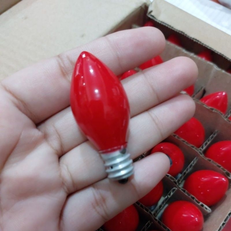 Lampu bohlam sembahyang merah Cabe E12
