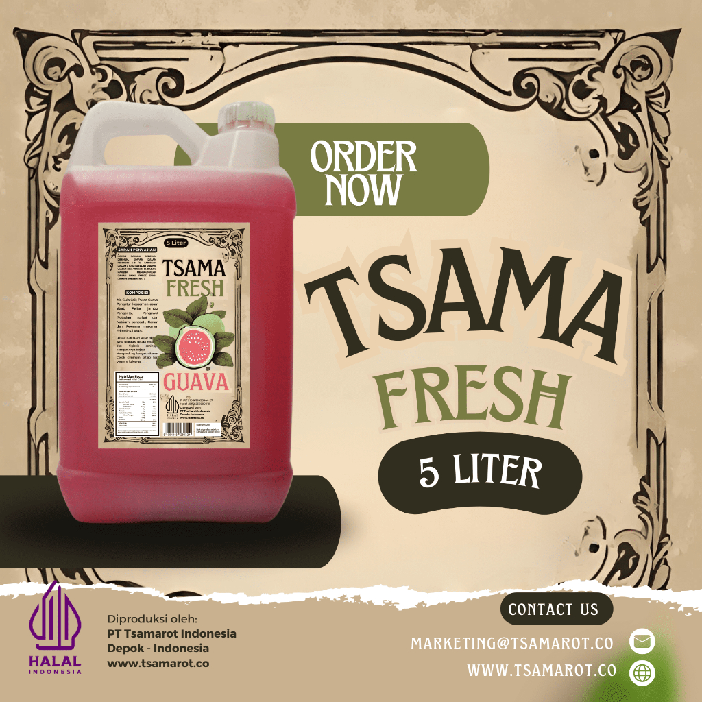 

Tsama Fresh- Guava Juice 5L- Jus Jambu Merah - Juice - 5L