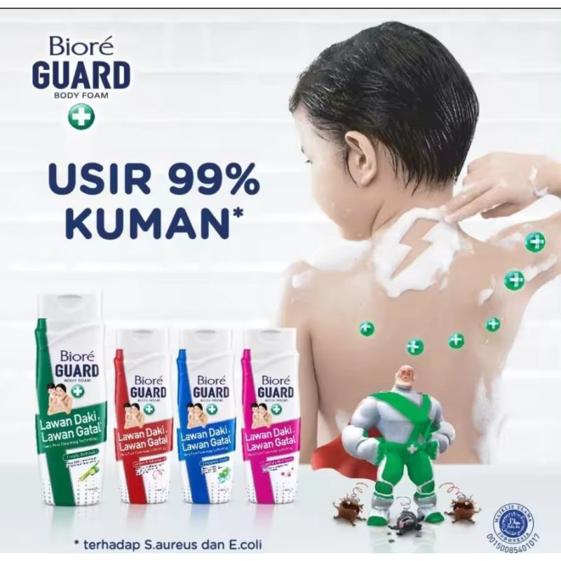 BIORE GUARD Sabun Mandi Cair Botol (100ml) / Sabun mandi Biore / Sabun Pembersih Badan