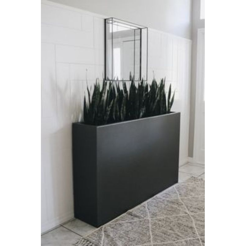 Pot kayu panjang partisi, pot tanaman panjang