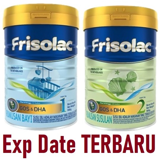 Exp DEC 2028 900gr MALAYSIA Susu Formula FRISOLAC Step 1 Step 2 Milk Powder Baby Bayi 0-6 Bulan 6-12