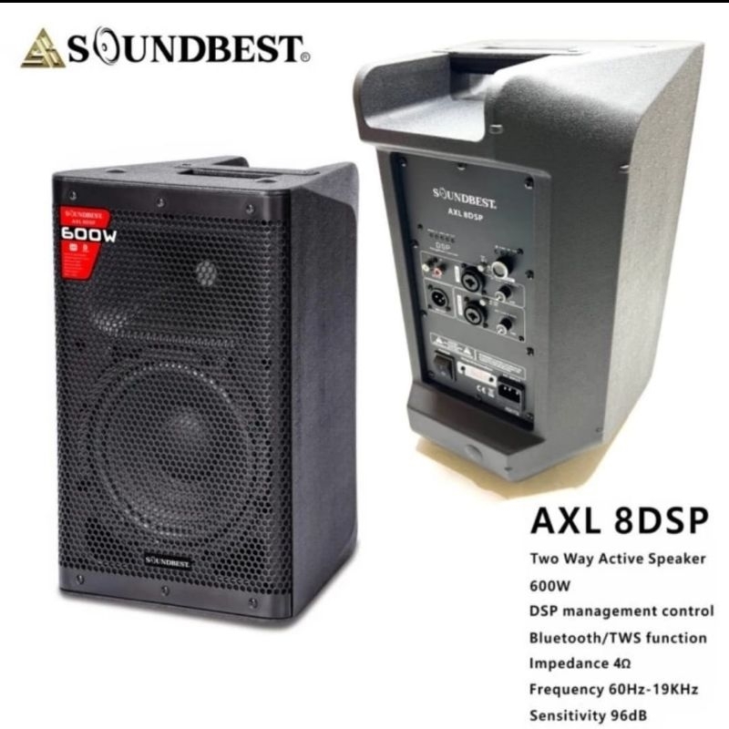 Audio Speaker Aktif Soundbest AXL 8 DSP Original 8 inch Active AXL8 DSP