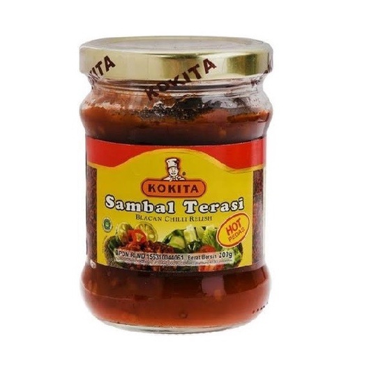 

KOKITA SAMBAL TERASI BELACAN CHILLI RELISH HOT PEDAS 200GR JAR