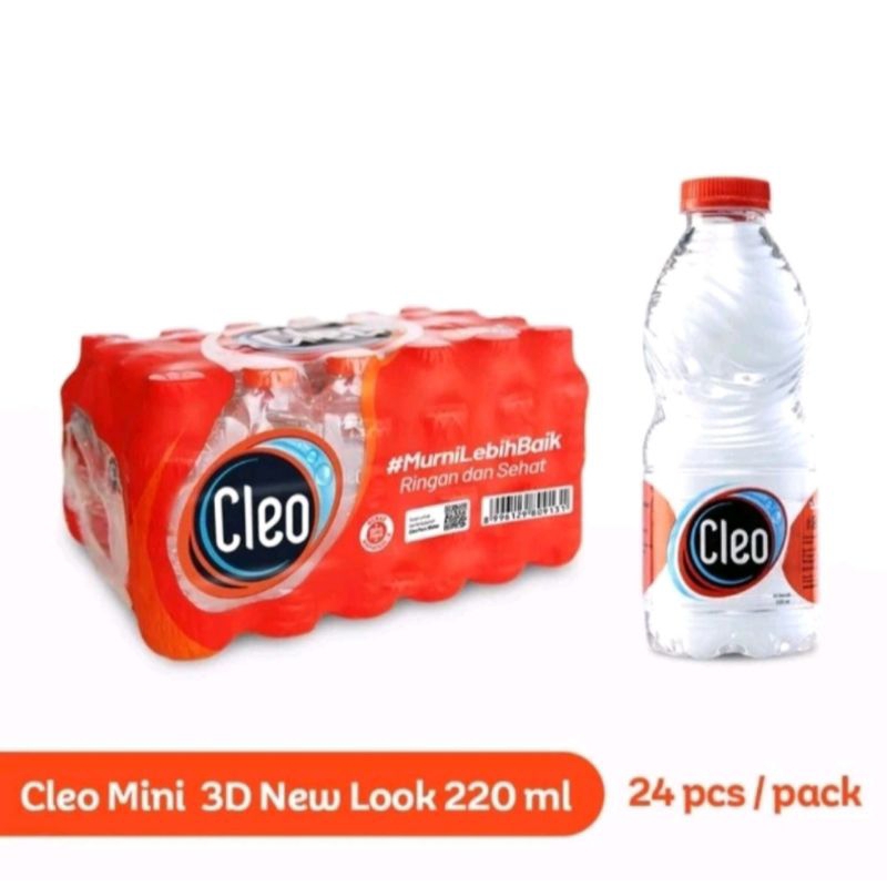 AIR CLEO BOTOL 220 ML / AIR MINERAL CLEO BOTOL KECIL