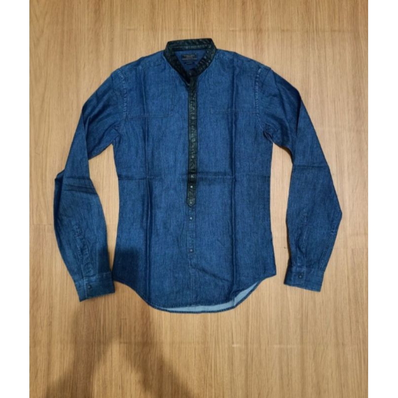 Kemeja jeans zara man not nudie selvedge naked and famous