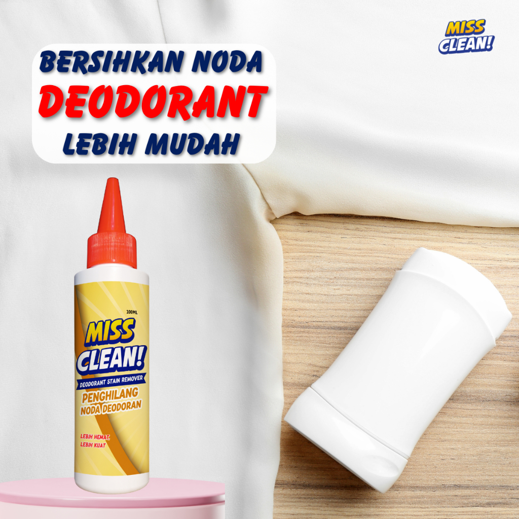 Penghilang Noda Deodorant Pada Pakaian Pembersih Noda Ketiak Deodoran Baju Putih