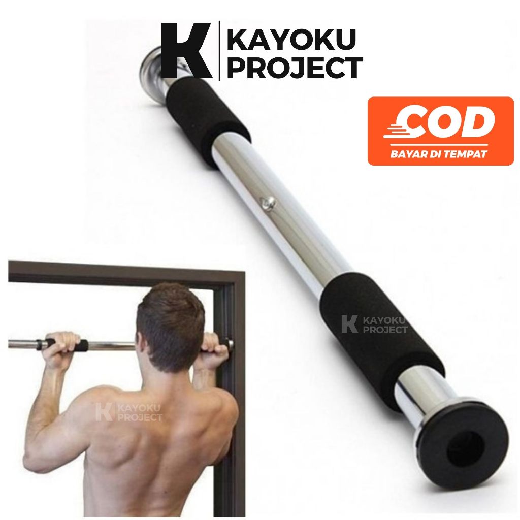 Door Chinning Bar / Pull Up Bar Dinding Pintu 62-100CM / Pull Up Bar