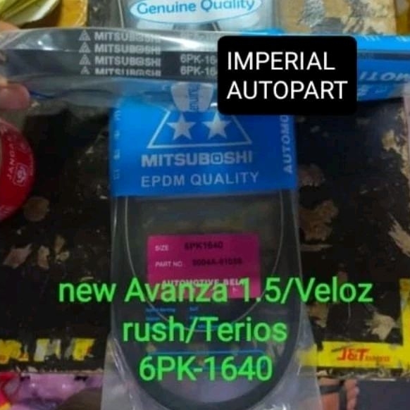 fan belt v belt tali kipas New Avanza 1.5 Veloz Rush Terios 6PK1640 6PK-1640