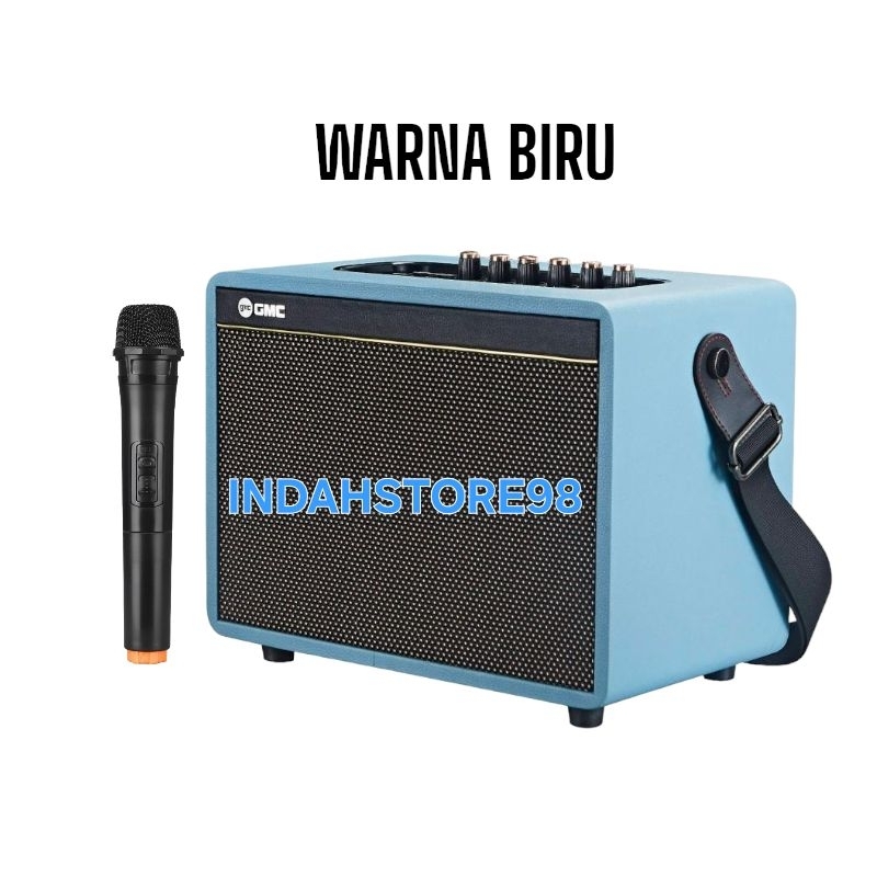 Speaker Portable 6,5 Inch GMC 881F Bluetooth Karaoke 1 Mic Wireless Original # Speker Musik Box
