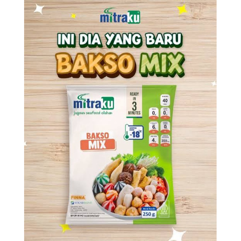 

MITRAKU Bakso Ikan Mix 500 Gram