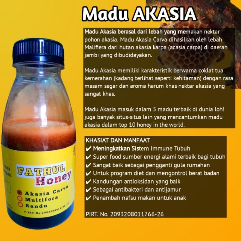 

Madu Asli Akasia Carva 350 grm