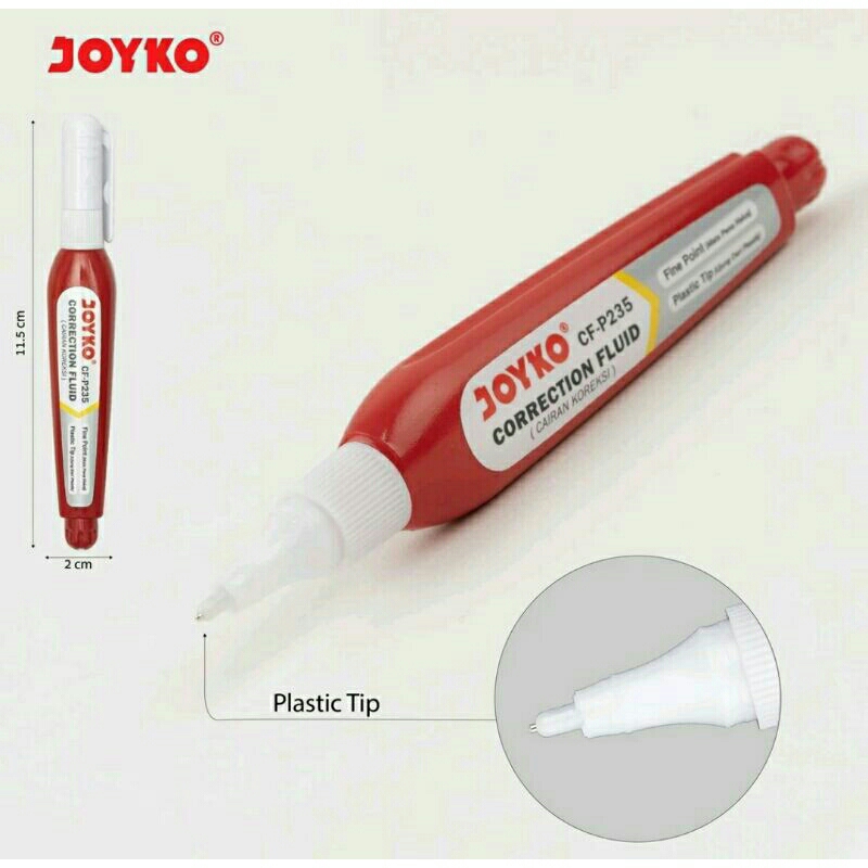 

JOYKO CORRECTION FLUID PEN TIPEX CAIR JOYKO PUTIH CF-P235 TIPX TIP EX ( 1 pcs )